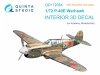 Quinta Studio QD+72054 P-40E Warhawk 3D-Printed & coloured Interior on decal paper (Academy/Modelist) (with 3D-printed resin parts) 1/72